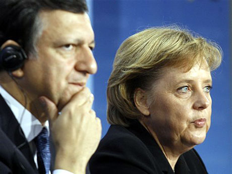 Bundeskanzlerin Angela Merkel und der Präsident der EU-Kommission Jose Manuel Barroso im Bundeskanzleramt in Berlin Bundeskanzlerin Angela Merkel und der Präsident der EU-Kommission Jose Manuel Barroso im Bundeskanzleramt in Berlin