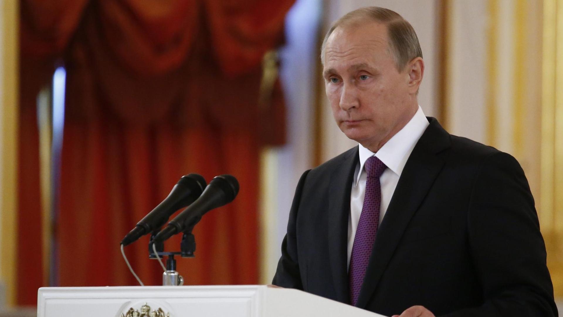 Russlands Präsident Wladimir Putin. Russlands Präsident Wladimir Putin.