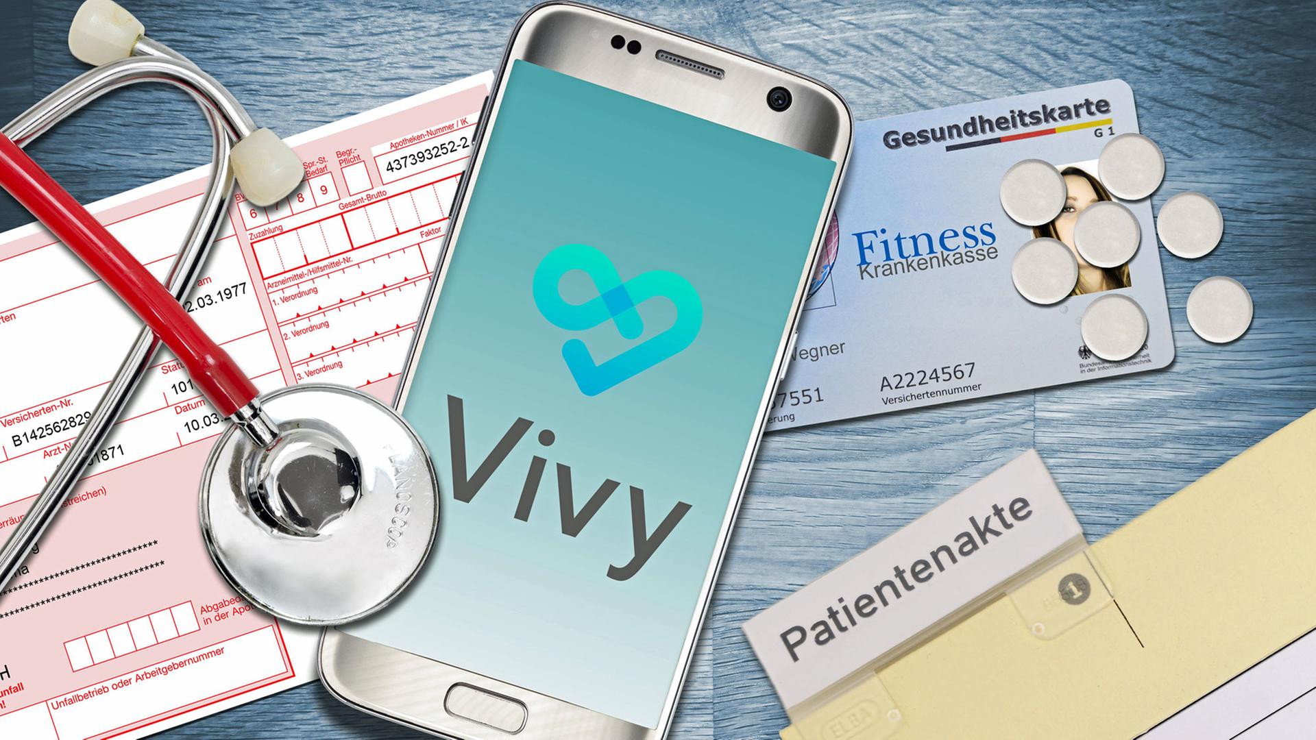 Digitale Patientenakte, Gesundheitskarte, Vivy-App (Symbolfoto) Digitale Patientenakte, Gesundheitskarte, Vivy-App (Symbolfoto)