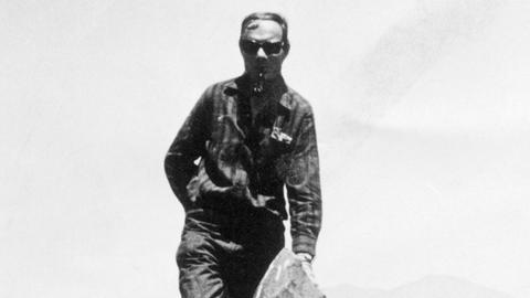 Jürgen Stock (1923-2004) Ende der 50er Jahre auf einem Berg in Chile