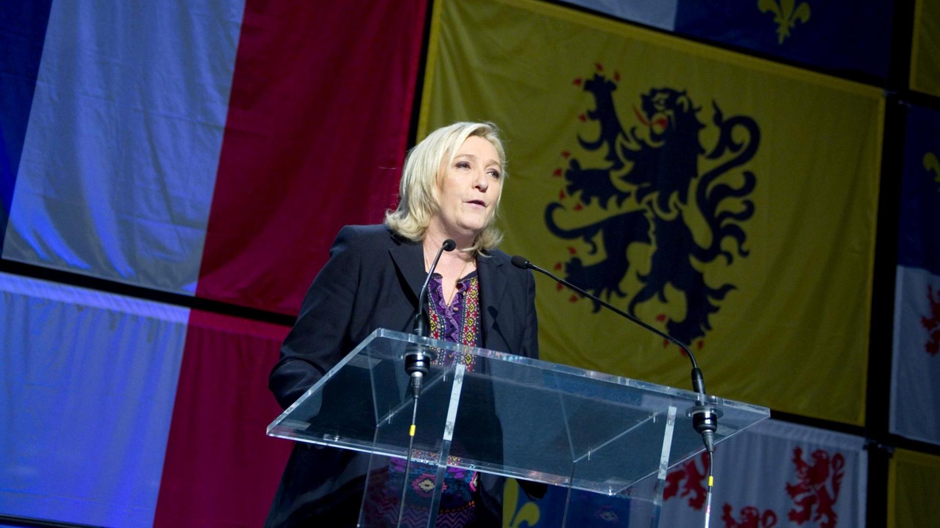 Die Chefin des rechtsextremen Front National, Marine Le Pen.