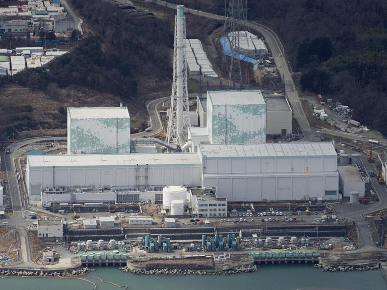 Luftbild des Atomkraftwerks Fukushima.