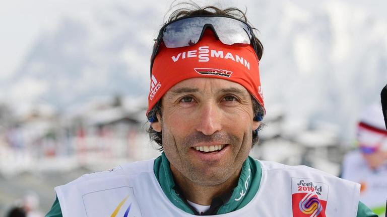 Peter Schlickenrieder, Bundestrainer der deutschen Langläufer, bei der WM in Seefeld Peter Schlickenrieder, Bundestrainer der deutschen Langläufer, bei der WM in Seefeld