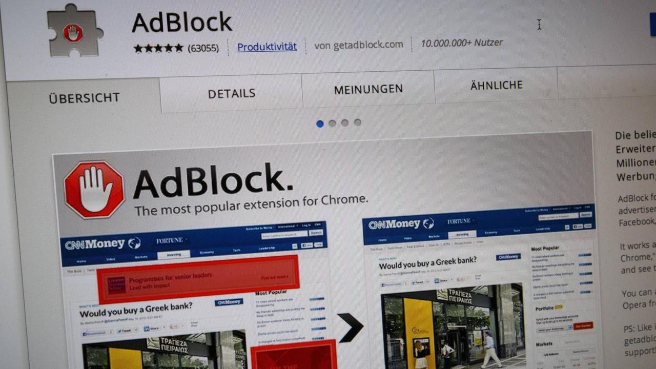 Adblock - ein Programm um Werbung auf einer Webseite zu entfernen Adblock - ein Programm um Werbung auf einer Webseite zu entfernen