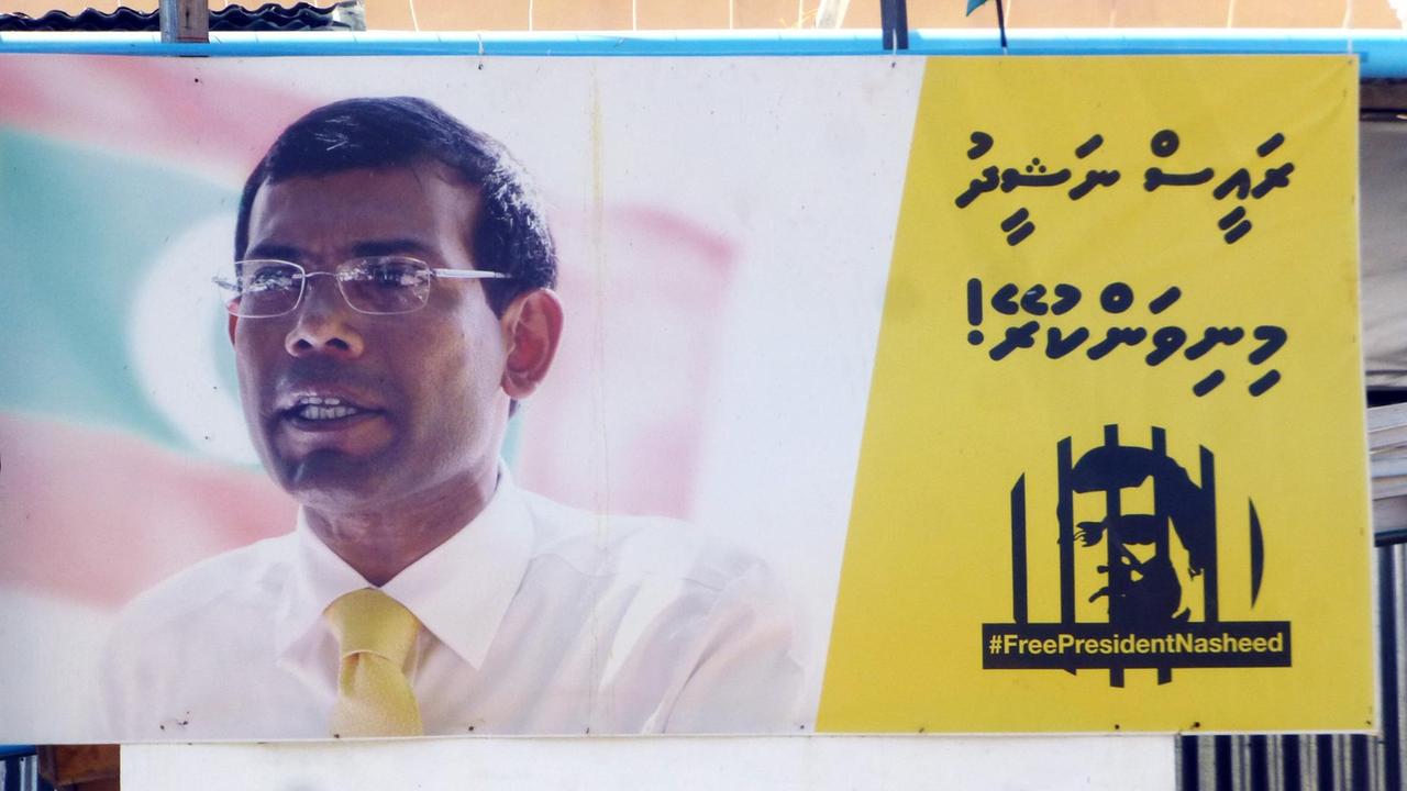 Kampagne für Ex-Präsident Nasheed in Malé Kampagne für Ex-Präsident Nasheed in Malé