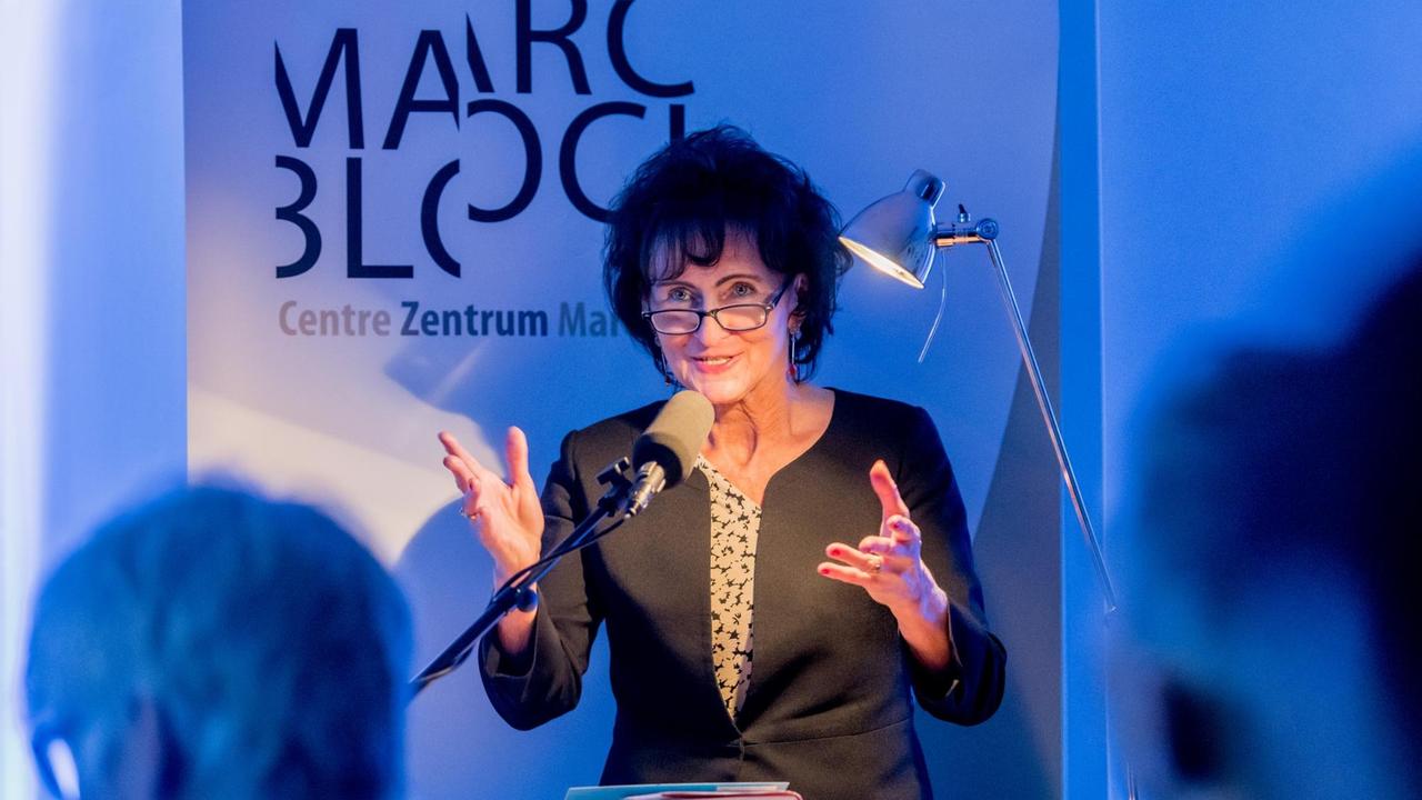 Dr. Monika Künzel, Redaktion Lange Nacht, bei der Veranstaltung im Centre Marc Bloch in Deutschland; Berlin; Lange Nacht - Marx aus Frankreich