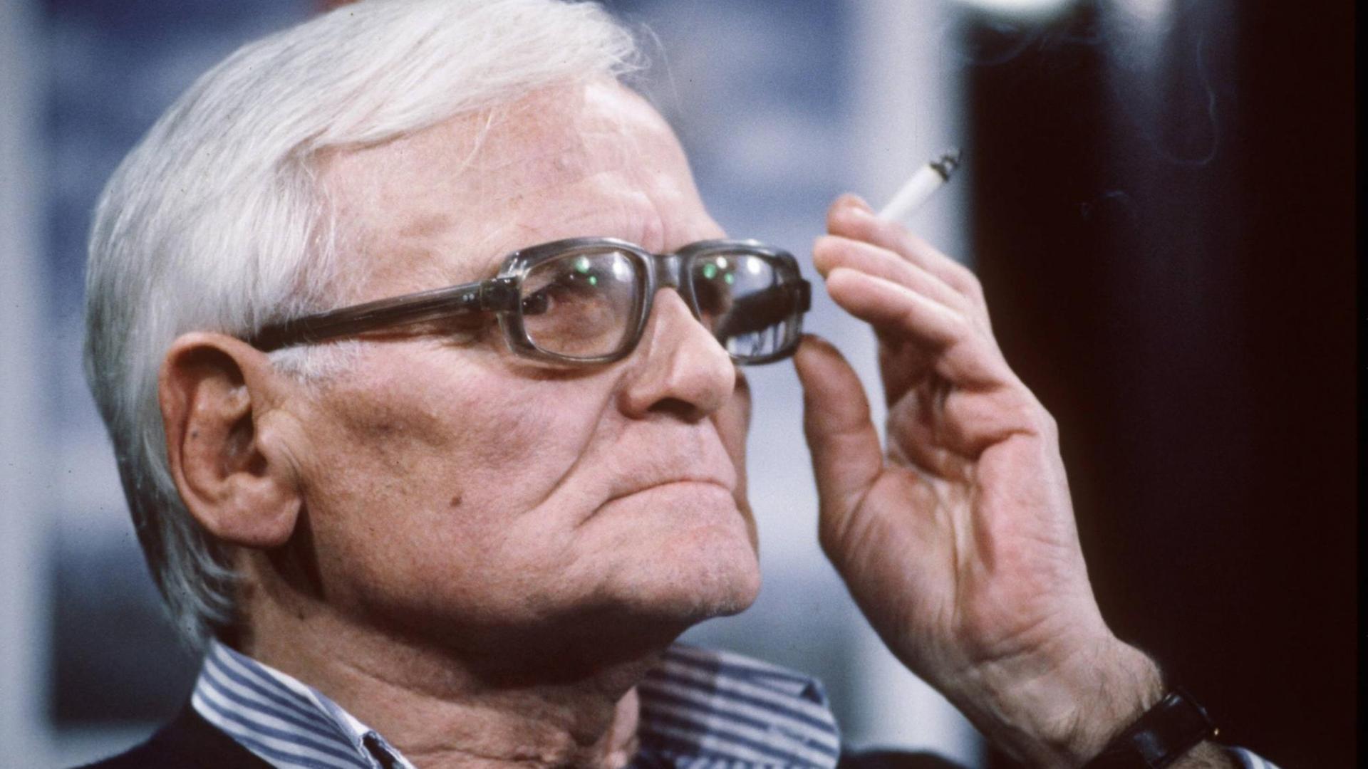 Der Theaterregisseur Kurt Hübner. Der Theaterregisseur Kurt Hübner.