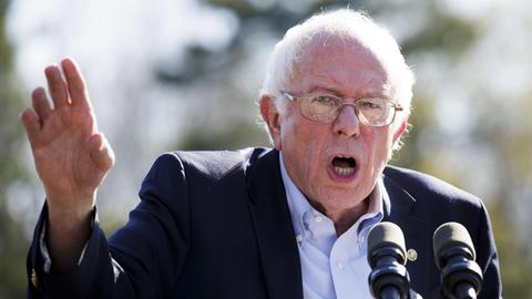 Jüdischer Präsidentschaftskandidat: Bernie Sanders bei einer Rede in New York