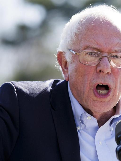 Jüdischer Präsidentschaftskandidat: Bernie Sanders bei einer Rede in New York