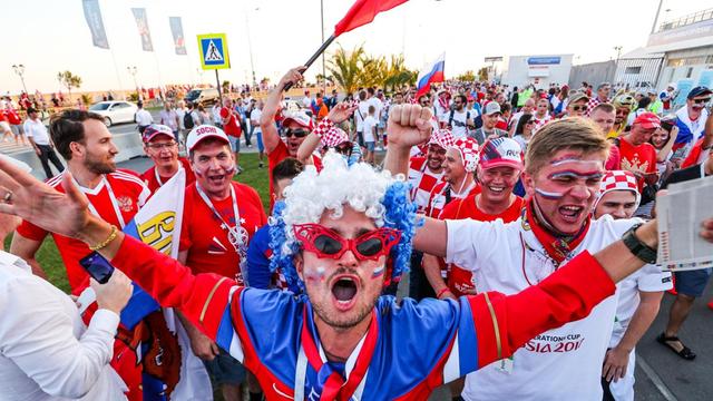 Russische Fans in Sochi.