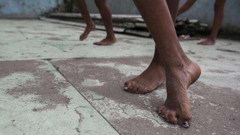 "Passinho"-Tanzstunde im Makeshift Tanzstudio in der Favela Borel in Rio de Janeiro, Brasilien
