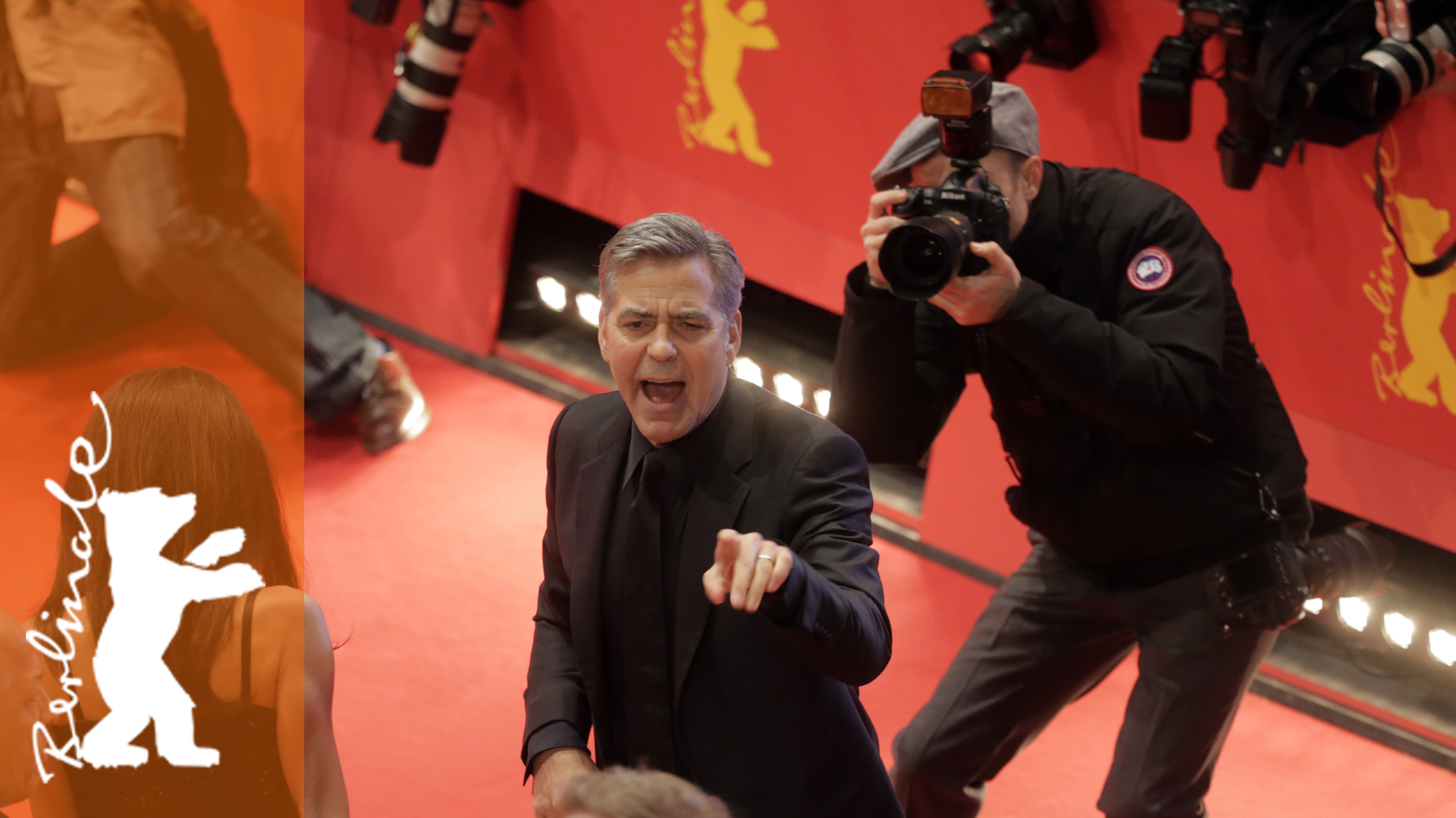 "Hail Caesar!"-Darsteller George Clooney bei der Eröffnung der Berlinale "Hail Caesar!"-Darsteller George Clooney bei der Eröffnung der Berlinale