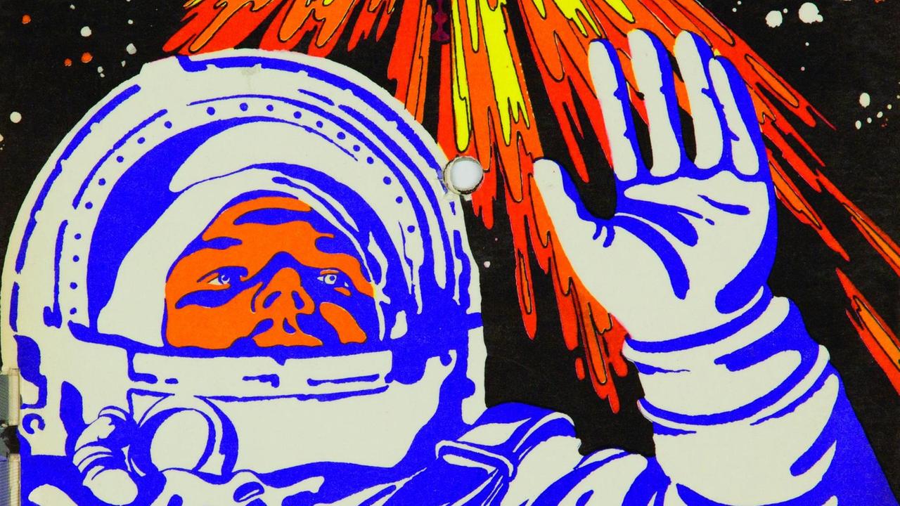 Grafik eines Astronouts, der seine Hand zum Gruß hebt. Grafik eines Astronouts, der seine Hand zum Gruß hebt.