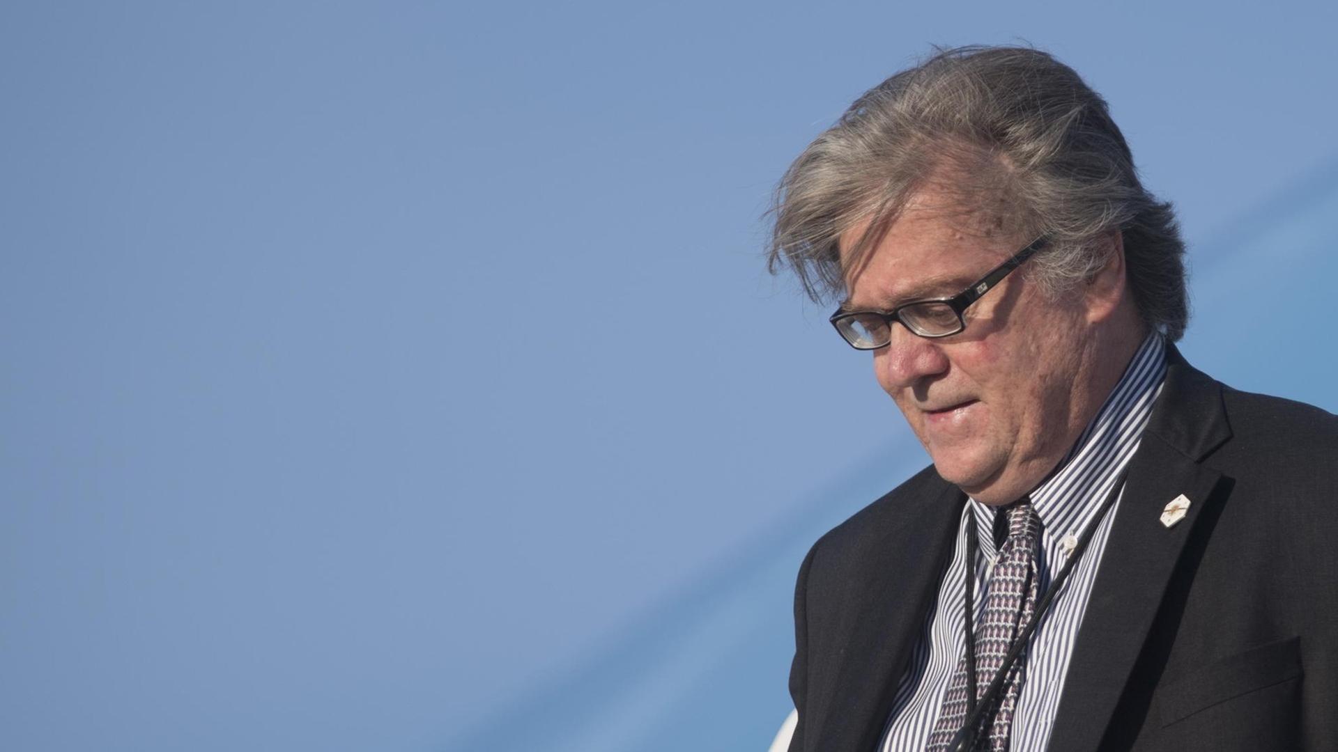 Das Bild zeigt Steve Bannon, den Chefstrategen von US-Präsident Trump. Das Bild zeigt Steve Bannon, den Chefstrategen von US-Präsident Trump.