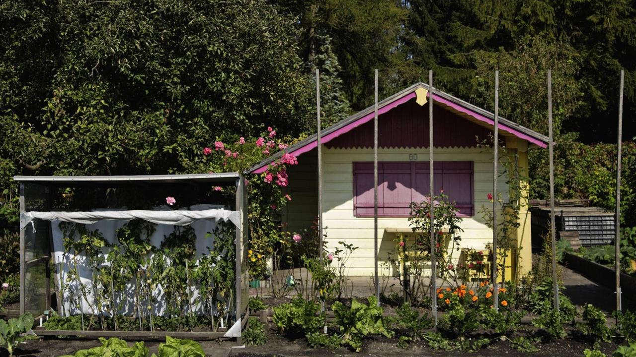 Ein Schrebergarten in München. Ein Schrebergarten in München.