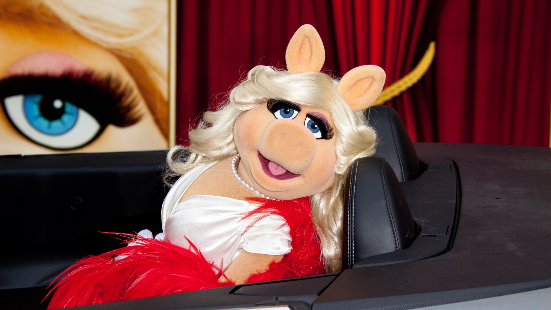 Miss Piggy bei der Premiere des Films "The Muppets" in Los Angeles im Jahr 2011. Miss Piggy bei der Premiere des Films "The Muppets" in Los Angeles im Jahr 2011.