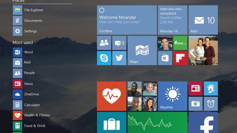 Die Oberfläche des Betriebssystems Windows 10 Die Oberfläche des Betriebssystems Windows 10
