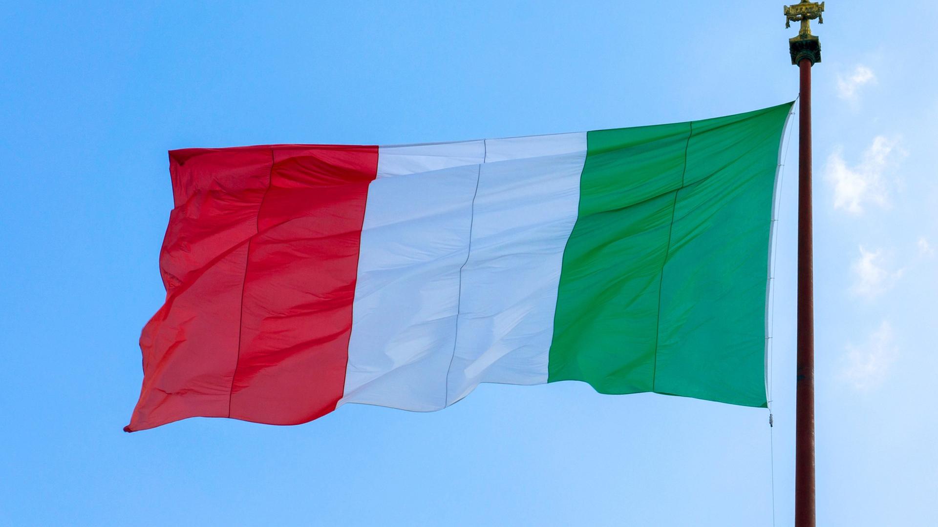 Die Nationalflagge von Italien Die Nationalflagge von Italien