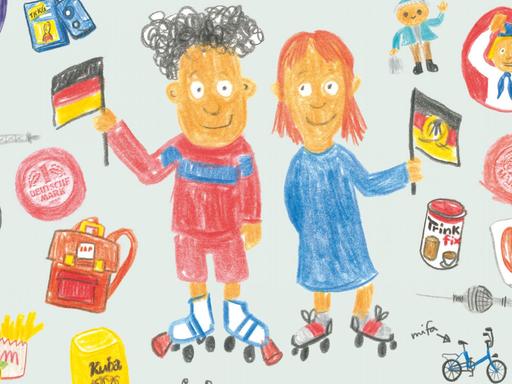 Ausschnitt aus dem Buchcover zu "Hübendrüben: Als deine Eltern noch klein und Deutschland noch zwei waren"