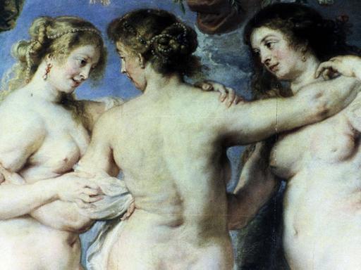 Das Ölgemälde "Die drei Grazien" von Peter Paul Rubens