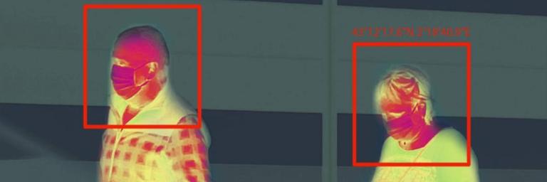 Virus-Tracking: eine Thermal-Analyse von Menschen auf der Straße Virus-Tracking: eine Thermal-Analyse von Menschen auf der Straße