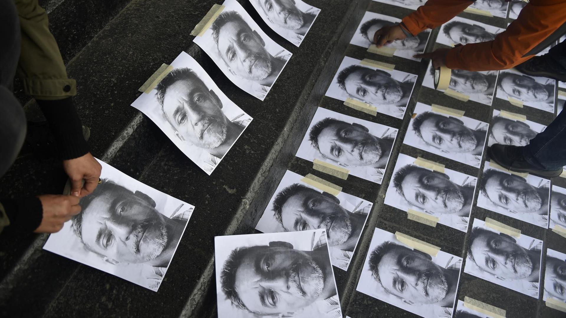 Gedenken an einen ermordeten Journalisten in Mexiko. Gedenken an einen ermordeten Journalisten in Mexiko.