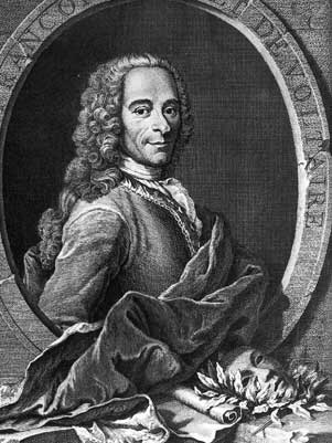 Der französische Philosoph und Aufklärer Voltaire Der französische Philosoph und Aufklärer Voltaire