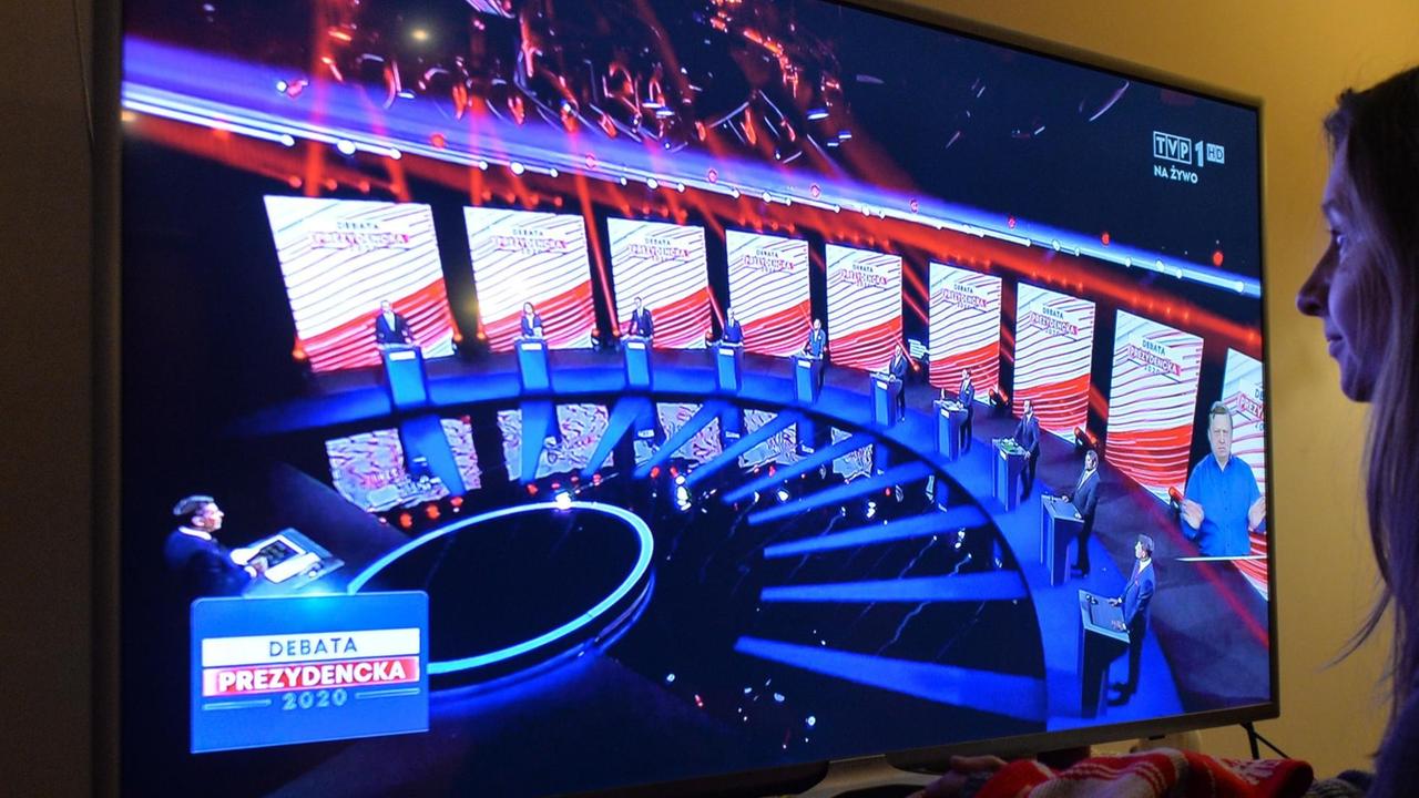 TV-Debatte der Kandidaten für das polnische Präsidentschaftsamt TV-Debatte der Kandidaten für das polnische Präsidentschaftsamt