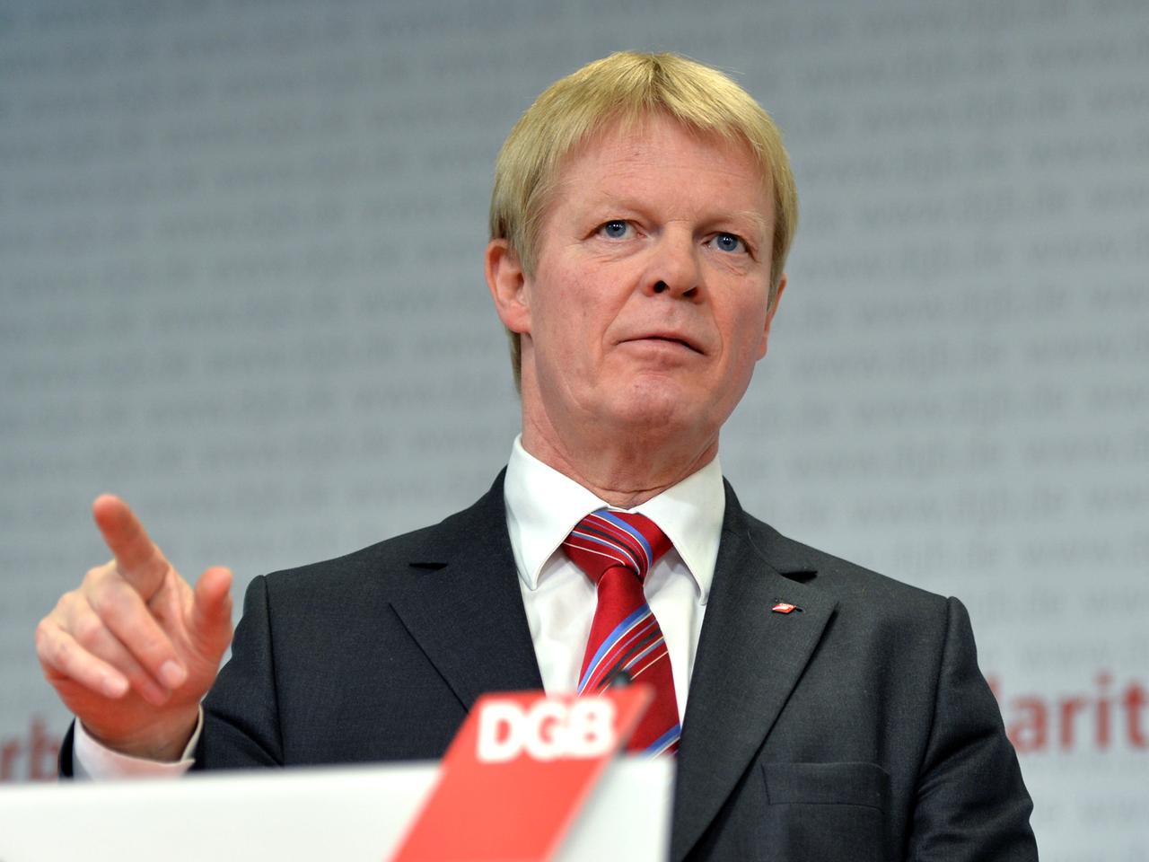 Der DGB-Vorsitzende Reiner Hoffmann Der DGB-Vorsitzende Reiner Hoffmann