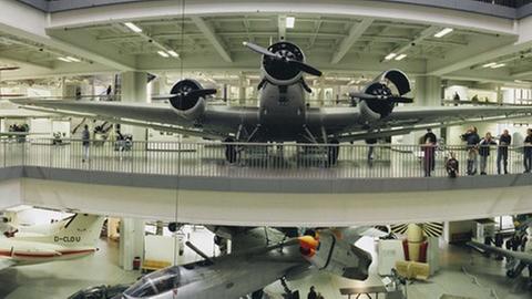 Die Luftfahrthalle im Deutschen Museum in München.