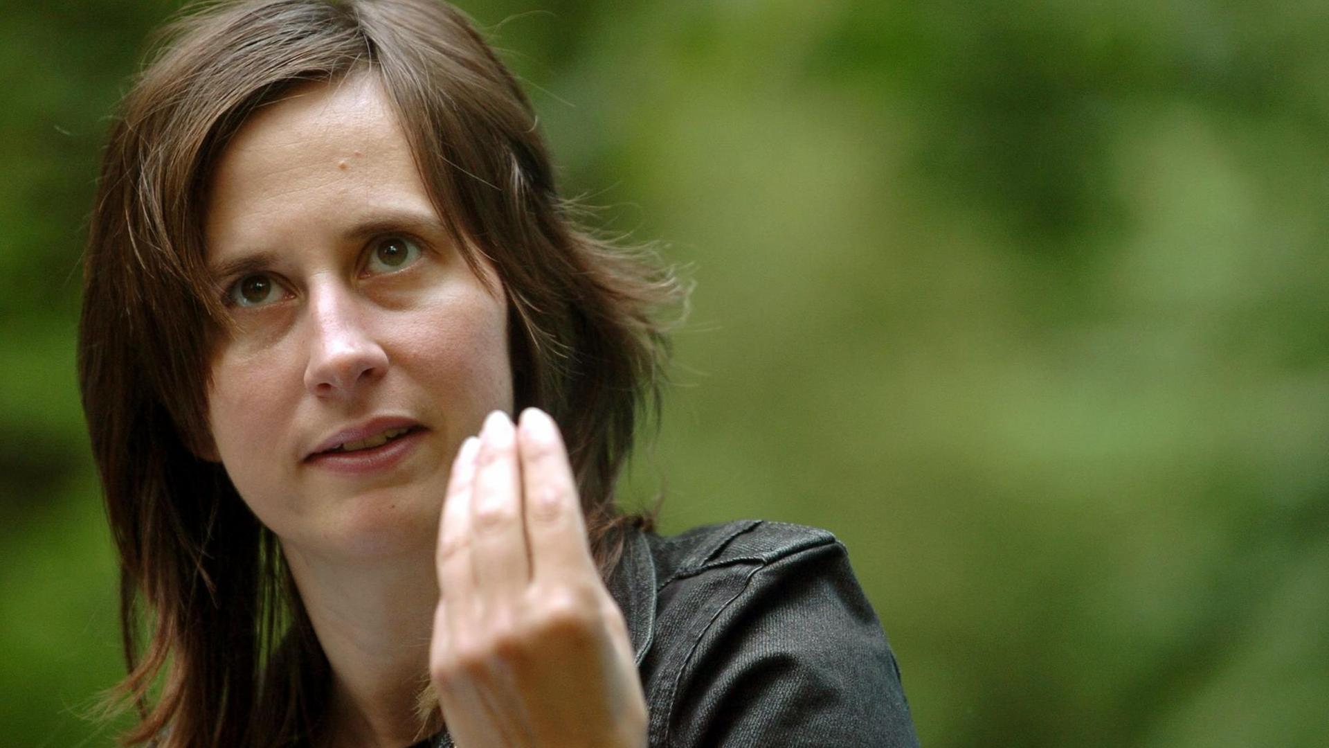 Die österreichische Autorin Kathrin Röggla Die österreichische Autorin Kathrin Röggla