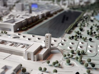 Modell von Stuttgart 21 Modell von Stuttgart 21