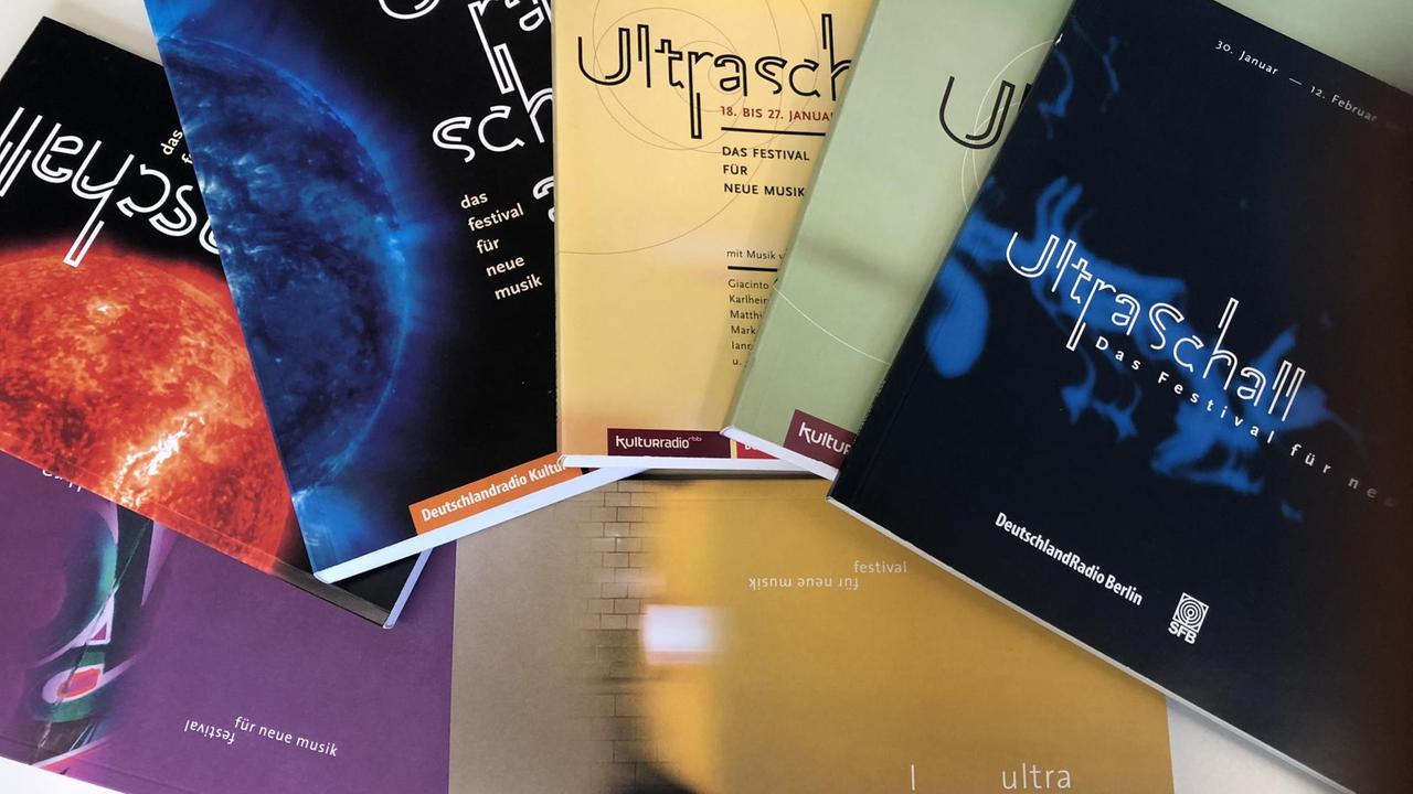 Sieben Programmhefte "Ultraschall Berlin". Sieben Programmhefte "Ultraschall Berlin".
