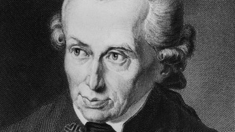 Der deutsche Philosoph Immanuel Kant in einem Stich von Johann Leonhard Raab nach einem Gemälde von Gottlieb Döbler aus dem Jahr 1781.
