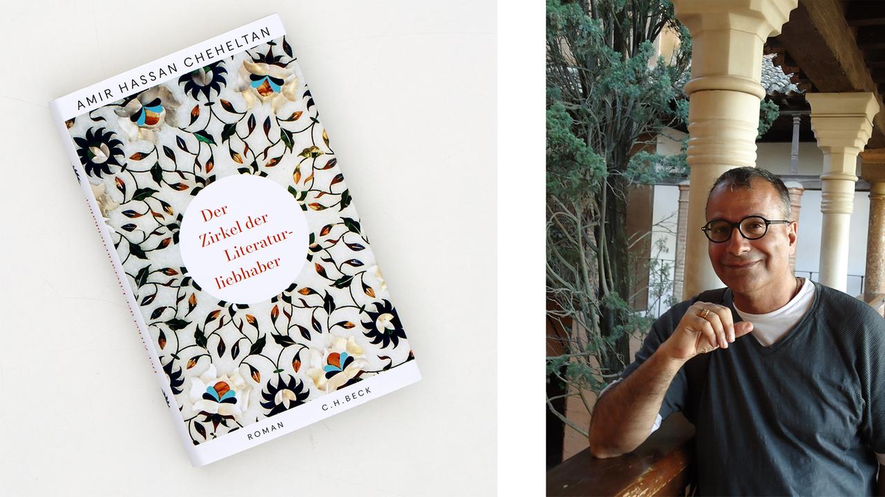 Porträt von Amir Hassan Cheheltan und sein Buch "Der Zirkel der Literaturliebhaber". Porträt von Amir Hassan Cheheltan und sein Buch "Der Zirkel der Literaturliebhaber".