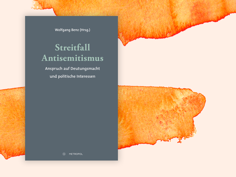 Cover von Wolfgang Benz (Hrsg.) "Streitfall Antisemitismus" vor Aquarell-Hintergrund