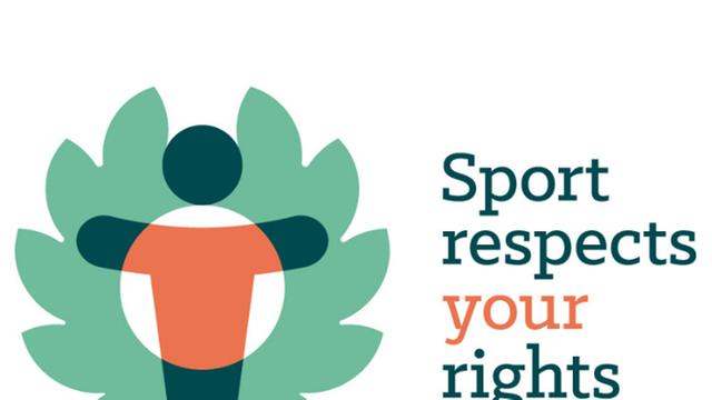 Logo der Kamapgne "Sport Respects Your Rights"
