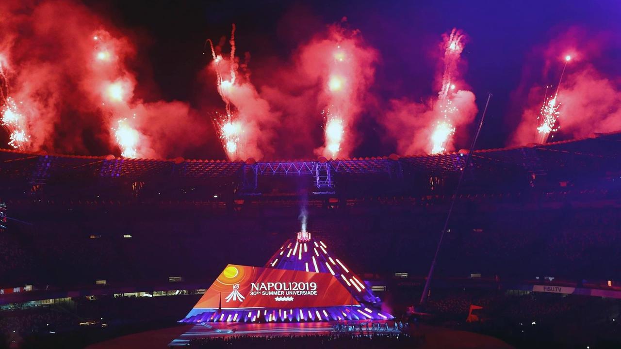 Eröffnungsfeier der Universiade 2019 in Neapel Eröffnungsfeier der Universiade 2019 in Neapel