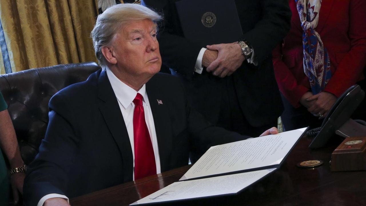 Donald Trump im Weißen Haus Donald Trump im Weißen Haus