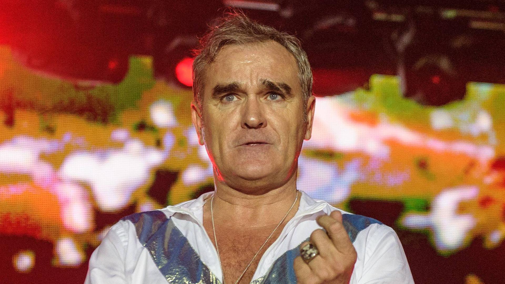 Morrissey bei einem Auftritt im Juni 2015. Morrissey bei einem Auftritt im Juni 2015.