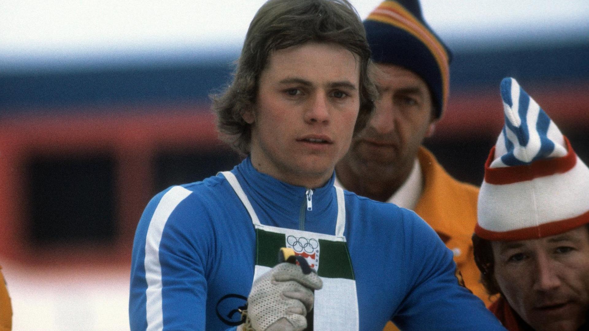 DDR-Sportler Claus Tuchscherer bei den Olympischen Spielen in Insbruck 1976 DDR-Sportler Claus Tuchscherer bei den Olympischen Spielen in Insbruck 1976