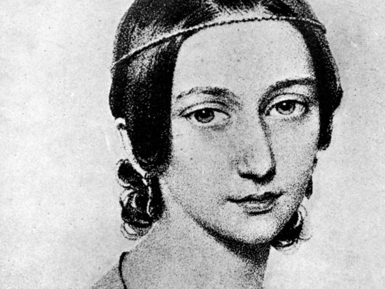 Clara Schumann im Porträt, wie sie auch bis 2002 die letzte Ausgabe des 100-Mark-Scheins zierte.