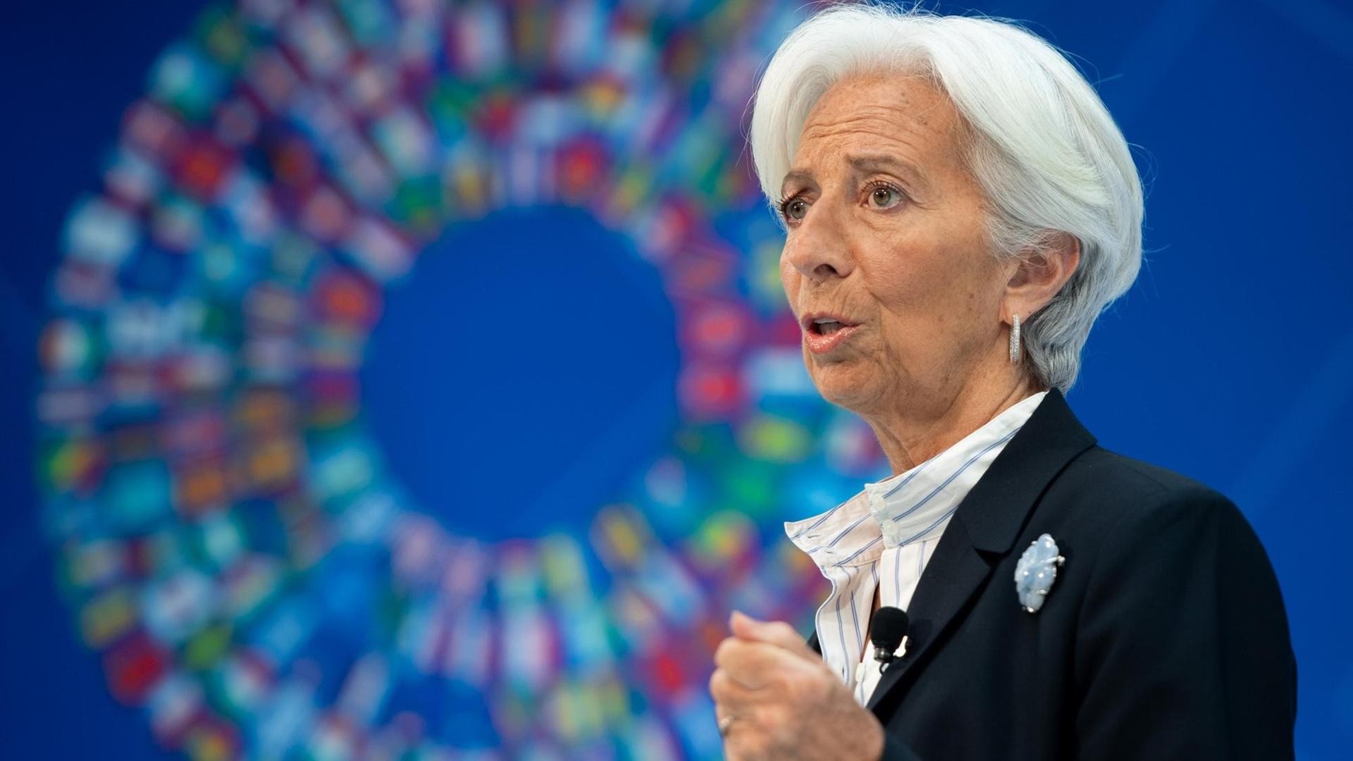 (Die IWF-Chefin, Christine Lagarde, soll Mario Draghi an der Spitze der Europäischen Zentralbank nachfolgen (Die IWF-Chefin, Christine Lagarde, soll Mario Draghi an der Spitze der Europäischen Zentralbank nachfolgen