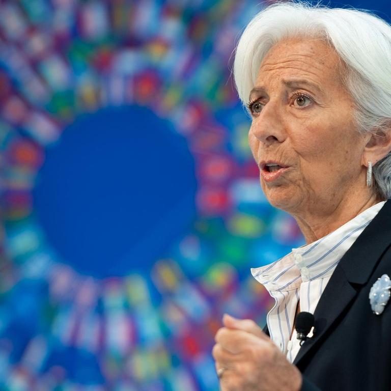 (Die IWF-Chefin, Christine Lagarde, soll Mario Draghi an der Spitze der Europäischen Zentralbank nachfolgen