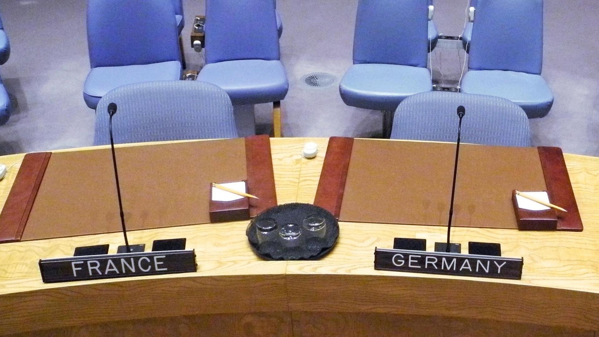 Die beiden Sitze von Frankreich und Deutschland im UN-Sicherheitsrat Die beiden Sitze von Frankreich und Deutschland im UN-Sicherheitsrat