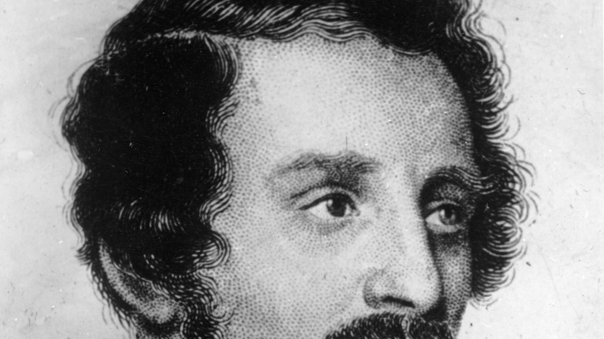 Porträt des italienischen Opernkomponisten Gaetano Donizetti Porträt des italienischen Opernkomponisten Gaetano Donizetti