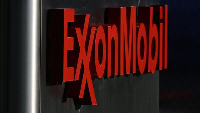Das Logo von ExxonMobil am 21. Juli 2010 in Dallas, Texas, USA.
