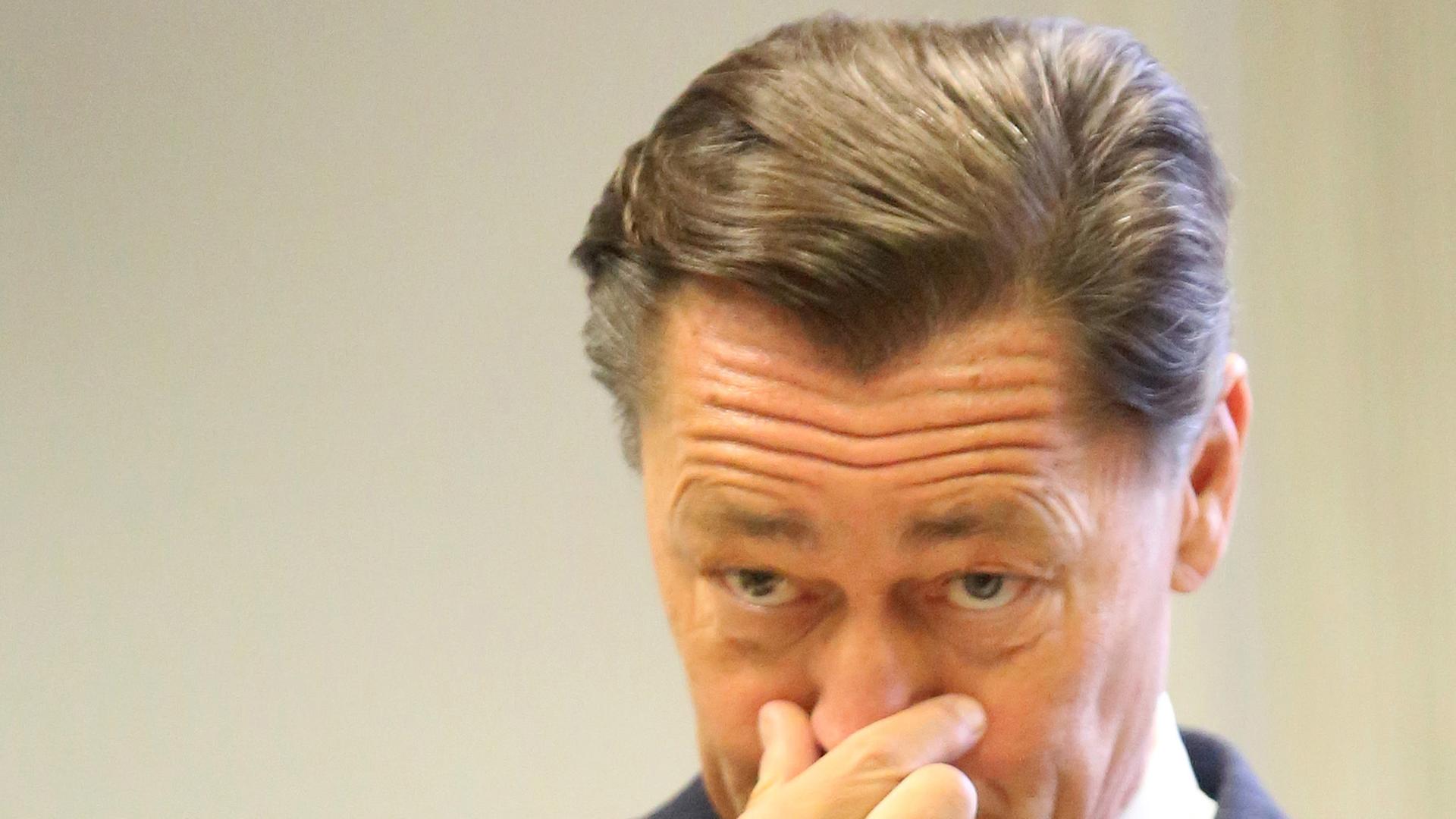 Thomas Middelhoff während des Prozesses vor dem Landgericht Essen Thomas Middelhoff während des Prozesses vor dem Landgericht Essen