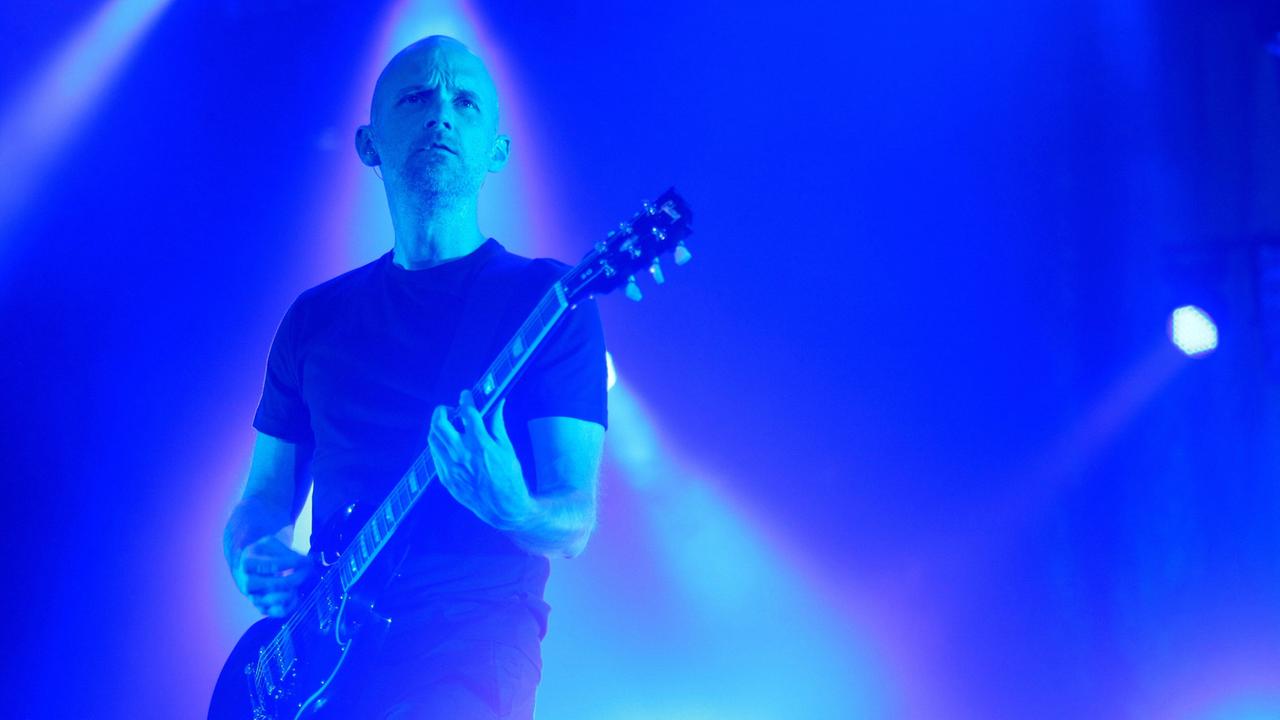 Elektromusiker Moby bei einem Auftritt auf dem Orange Warsaw Festival in Polen. Elektromusiker Moby bei einem Auftritt auf dem Orange Warsaw Festival in Polen.