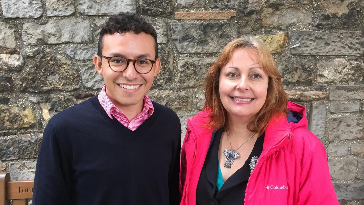 Die Khipu-Forscher Manny Medrano und Sabine Hyland Die Khipu-Forscher Manny Medrano und Sabine Hyland